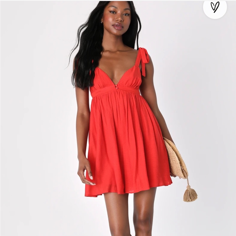Lulu’s Babydoll Red Dress